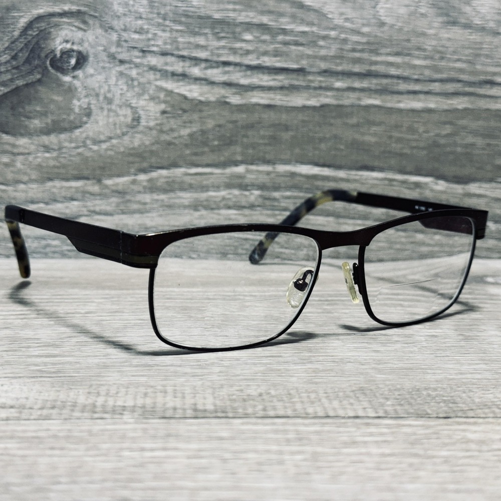 Eyeglass Frames R4 1005 140 Mens 53-16-140 Brown Olive Camo Square Frames Only